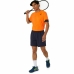 Kurzärmliges Sport T-Shirt Asics Court Ss Top Orange Tennis