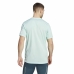 Herren Kurzarm-T-Shirt Adidas Run It Aquamarin