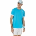 Kurzärmliges Sport T-Shirt Asics Court Ss Top Himmelsblau Tennis