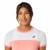 Kortærmet Sport T-shirt Asics Court Pink Tovtrækning