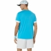 Kurzärmliges Sport T-Shirt Asics Court Ss Top Himmelsblau Tennis