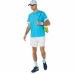 Kurzärmliges Sport T-Shirt Asics Court Ss Top Himmelsblau Tennis