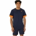 Camiseta Deportiva de Manga Corta Asics Court Ss Top Azul Azul marino Tenis