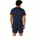 Camiseta Deportiva de Manga Corta Asics Court Ss Top Azul Azul marino Tenis