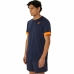 Kurzärmliges Sport T-Shirt Asics Court Ss Top Blau Marineblau Tennis