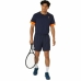 Maglia Sportiva a Maniche Corte Asics Court Ss Top Azzurro Blu Marino Tennis