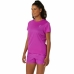 Dames-T-Shirt met Korte Mouwen Asics Core Ss Top Roze Fuchsia