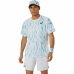 Maglia Sportiva a Maniche Corte Asics Game Ss Top Bianco Azzurro Chiaro Tennis