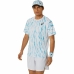 Camiseta Deportiva de Manga Corta Asics Game Ss Top Blanco Azul claro Tenis