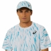 Maglia Sportiva a Maniche Corte Asics Game Ss Top Bianco Azzurro Chiaro Tennis