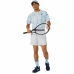 Maglia Sportiva a Maniche Corte Asics Game Ss Top Bianco Azzurro Chiaro Tennis