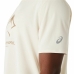 Maglia a Maniche Corte Asics Fujitrail Logo Ss Top Beige