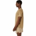 Men’s Short Sleeve T-Shirt Asics Fujitrail Logo Ss Top Brown Beige