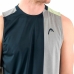 Heren-T-Shirt met Korte Mouwen Head Padel Tank Top Grijs