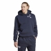 Herenhoodie Adidas Bl Fl Hd Q3 Fl Blauw Marineblauw