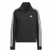 Chaqueta Deportiva para Mujer Adidas 3S Ft Qz Negro