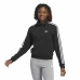 Chaqueta Deportiva para Mujer Adidas 3S Ft Qz Negro