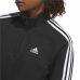 Casaco de Desporto para Mulher Adidas 3S Ft Qz Preto