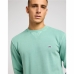 Herensweater zonder Capuchon Lee Plain Crew Intuition Grijs Water