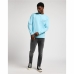 Herensweater zonder Capuchon Lee Wobbly Preppy Blauw Water