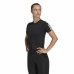 Women’s Short Sleeve T-Shirt Adidas Powerreact Black