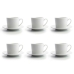 Set de Căni de Cafea Quid 001442 (12 pcs) Transparent Ceramică 220 ml 6 Piese