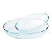 Set med Ugnsfasta Formar Ô Cuisine 334SA06 Transparent Glas (2 pcs)