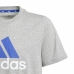 Children’s Short Sleeve T-Shirt Adidas Essentials Big Logo Grey