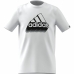 Bērnu Krekls ar Īsām Piedurknēm Adidas B Bos Retro Balts