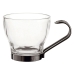 Set de Căni de Cafea Quid Supreme Transparent Sticlă Oțel 110 ml 3 Piese