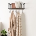 Wall mounted coat hanger Vinthera Moa Teräs Musta 90 x 30 x 45 cm