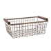 Multi-purpose basket Bidasoa Tiara Steel Copper 32 x 26 x 8 cm