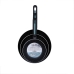 Set of pans Quid Oasis Black Metal 3 Pieces