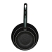 Set of pans Quid Oasis Black Metal 3 Pieces