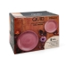 Tableware Quid Vita Peoni Pink Ceramic 18 Pieces