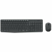 Tastiera e Mouse Wireless Logitech Grigio AZERTY