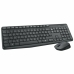 Клавиатура и беспроводная мышь Logitech Серый AZERTY