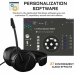 Auriculares com microfone The G-Lab Preto