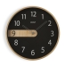 Horloge Murale Versa Noir Plastique Quartz 4,3 x 30,5 x 30,5 cm