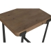 Set of 2 tables Home ESPRIT Ruskea Musta 50 x 38 x 62 cm