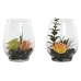 Decoratieve plant Home ESPRIT PVC Kristal 10 x 10 x 15 cm (2 Stuks)