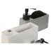 Saboneteira Home ESPRIT Branco Cinzento ABS Dolomite (2 Unidades)