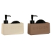 Zeepschaal Home ESPRIT Terra cotta ABS Dolomite (2 Stuks)