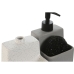 Saboneteira Home ESPRIT Branco Cinzento ABS Dolomite (2 Unidades)