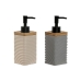 Soap Dispenser Home ESPRIT Black Grey Cream Bamboo Dolomite 320 ml (2 Units)