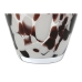 Vase Home ESPRIT Blanc Marron Verre Moderne 15,5 X 15,5 X 24,5 cm