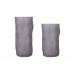 Vase Home ESPRIT Grau Kristall Moderne 14 x 14 x 31,5 cm