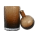 Vase Home ESPRIT Marron Verre Moderne 12,5 X 12,5 X 43,5 cm