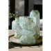 Vase Home ESPRIT Green Cream Crystal Modern 16 x 16 x 24 cm