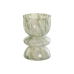 Vase Home ESPRIT Grøn Flødefarvet Krystal Moderne 16 x 16 x 24 cm